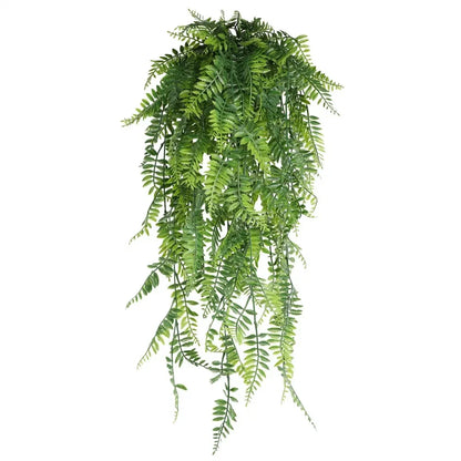 80cm Persian fern Leaves Vines Home Room Decor Hanging Artificial Plant Plastic Leaf Grass Wedding Party Wall Balcony Decoration