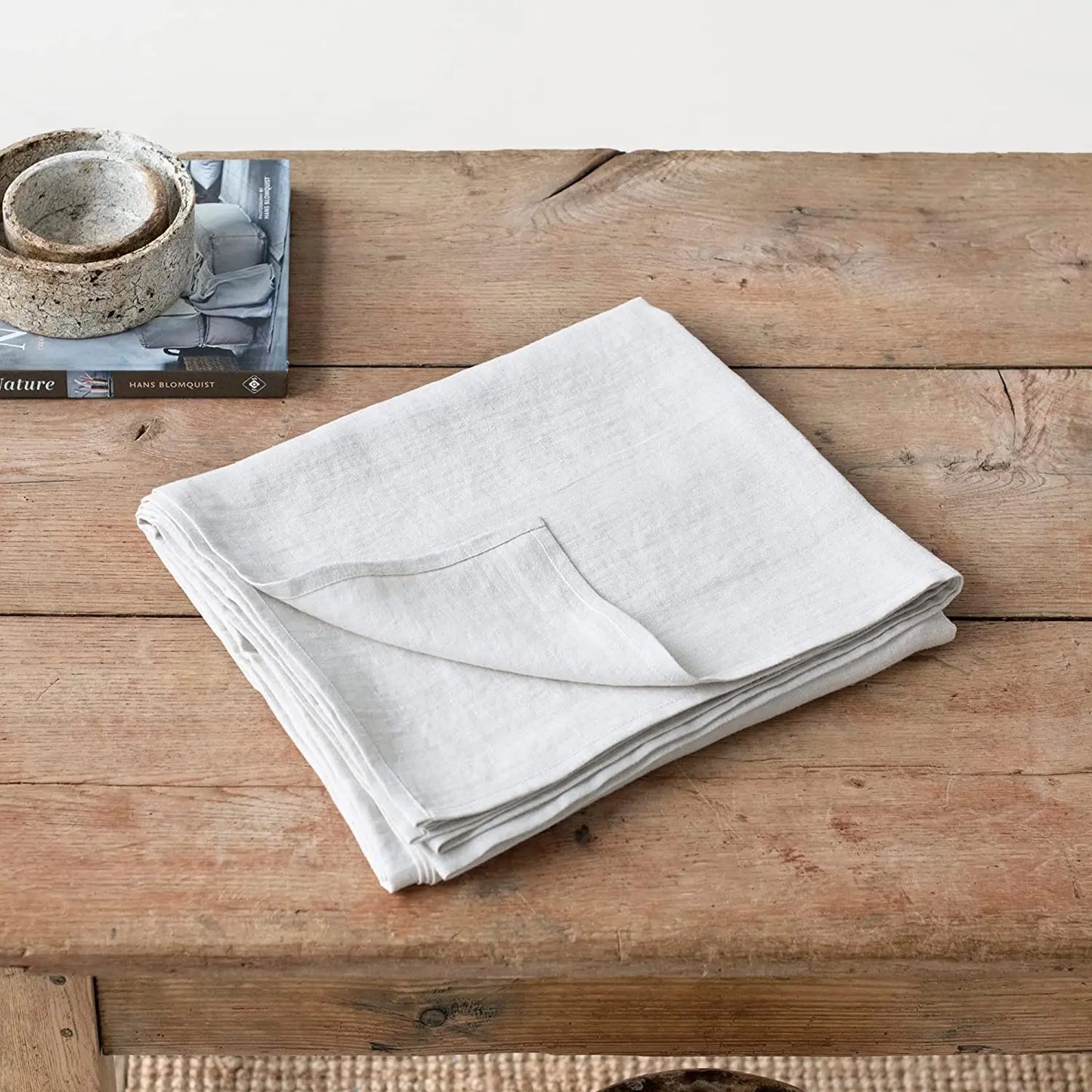 4PCS 40X40CM Pure Linen Napkins Cloths Soft Comfortable Fabric Reusable Kitchen Accessories for Wedding Birthday Parties