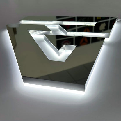 High Quality Indoor Luxury Salon Light Sign Custom Wall logo Design Signage 3D Led Letter Business Sign Outdoor