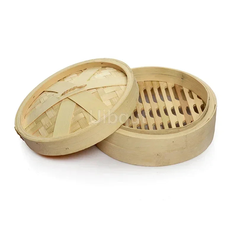 Bamboo Steamer Fish Rice Snack Snack Set Set de bucătărie Instrumente de gătit cu cușcă sau cușcă Acoperire pentru gătit pentru gătit