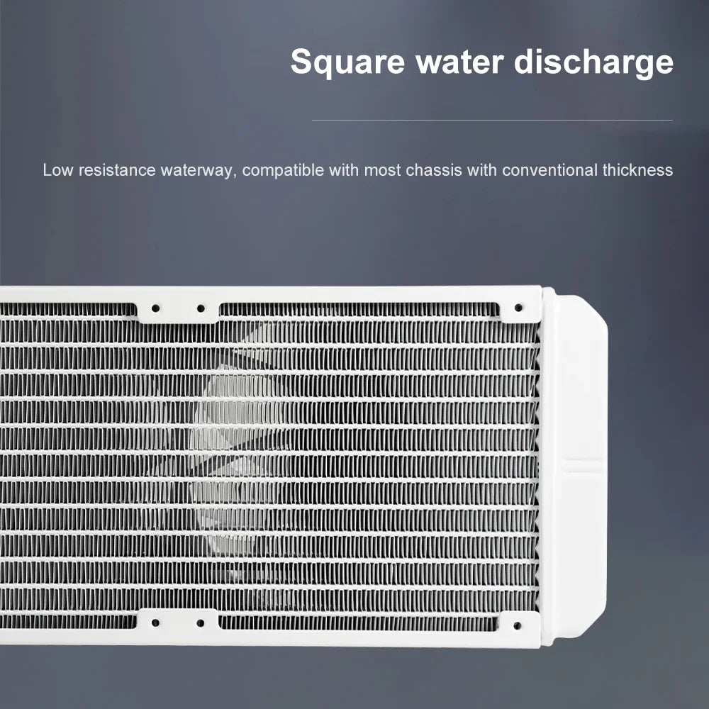 Sejishi Wasserkühlung CPU -Kühler M240 ARGB Lüfter Flüssigkeit Heizkörper Integrierter Kühler LGA 2066/2011/1151/1155/AM3+/AM4 Watercooler