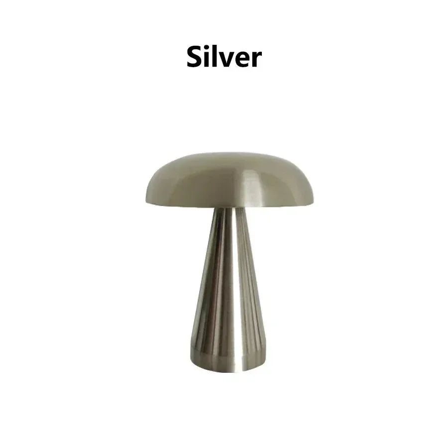 Retro LED Table Lamp Touch Dimmable Desk Lamp bedroom decoration Home Dining Room Coffee Shop Simple Nordic Mushroom Room Decor