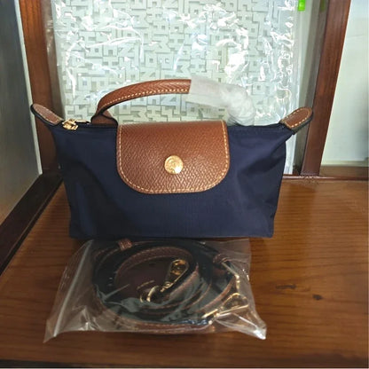 25 Mini Nylon Dumpling Bun Non Perforated Single Shoulder Women's Handbag Multi functional Spring and Autumn Single Shoulder Bun