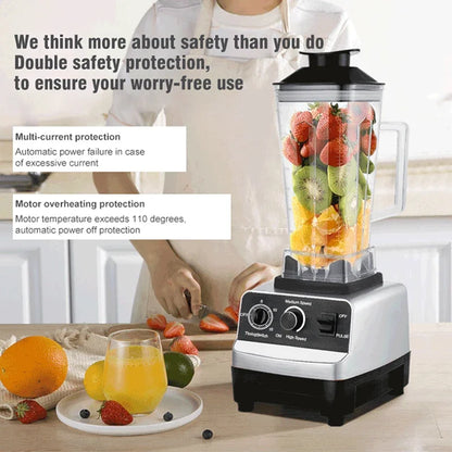 220V 2000W Heavy Duty Commercial Blender Juicer Fruit Fruit Mixer Επαγγελματικός Επεξεργαστής τροφίμων Υψηλής Ισχύος Ice Smoothies BPA Δωρεάν 2L Jar