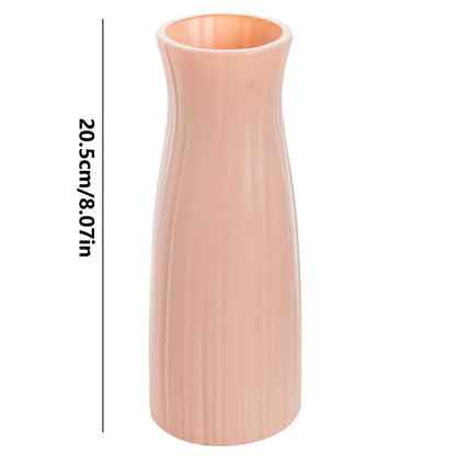 Plastic Vases Concise Imitation Ceramic Flowers Pots Wedding Home Garden Table DIY Gifts Bonsai Festival Party Courtyard Decor