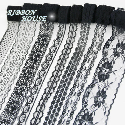 (10 lace/lot) white fabric Webbing Decoration Lovely gift packing Material ribbons mix