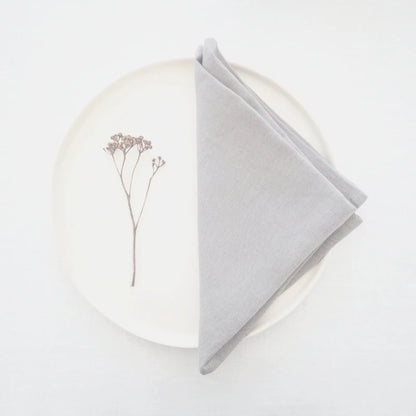 4PCS 40X40CM Pure Linen Napkins Cloths Soft Comfortable Fabric Reusable Kitchen Accessories for Wedding Birthday Parties