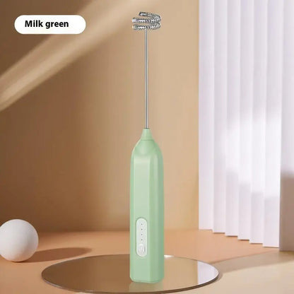 Electric Milk Frother Mini Handheld Wireless Powerful Type-C Rechargeable Convenience Coffee Milk Whipping Kitchen Whisks