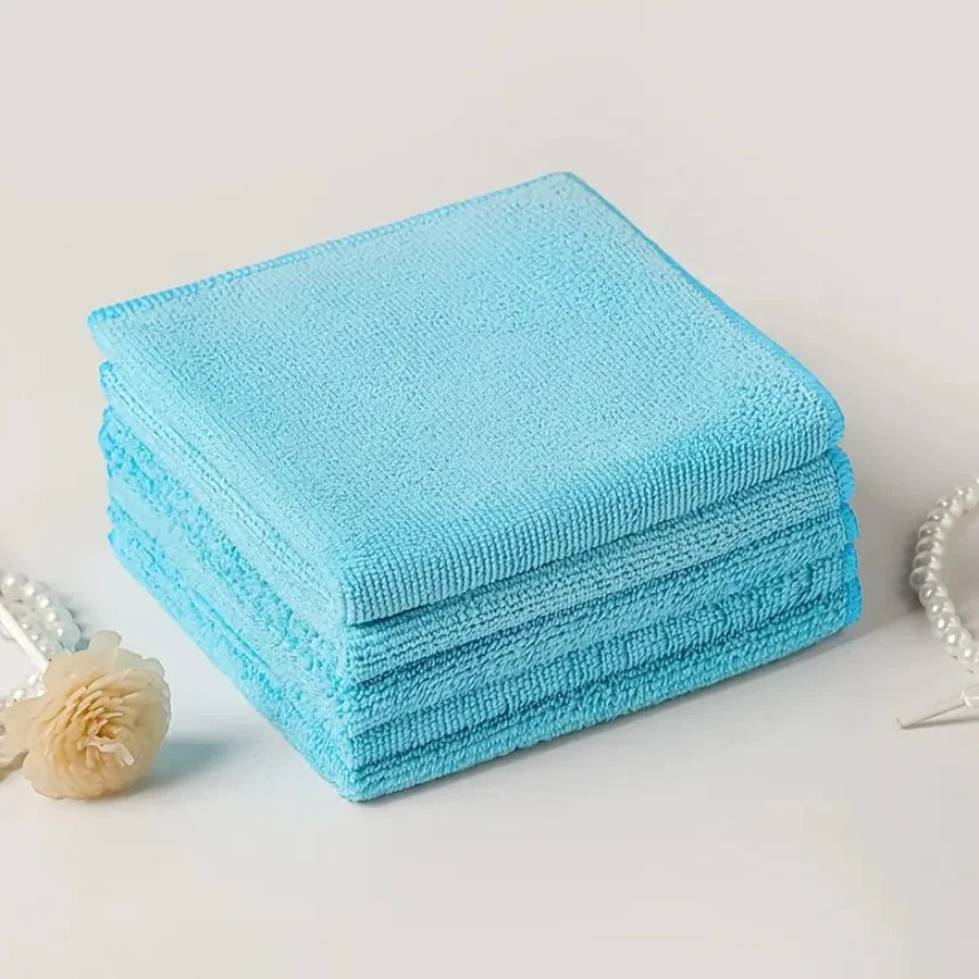 20/10/5pcs Microfiber Cleaning Cloth, Dishwashing Cloth Household Rag Kitchen Bathroom Cleaning Towel Durable Absorbent Towel