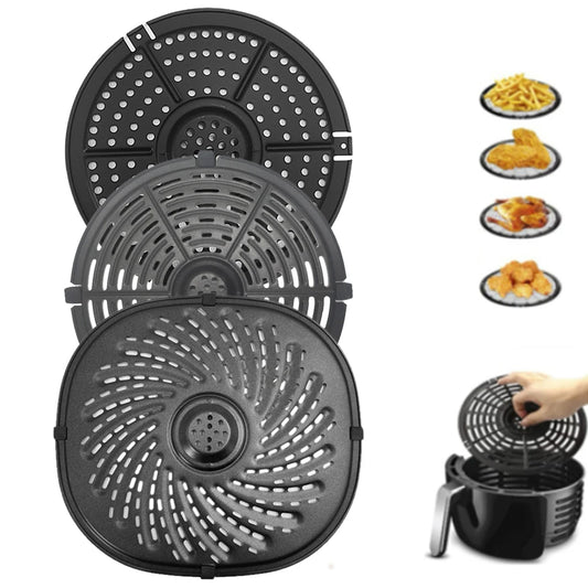 Air Fryer Basket Replacement Grill Air Pan Air Fryer Parts Crisper Plate Non-Stick Fry Airfryer Accessories