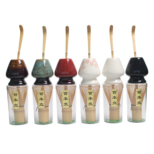 3 in 1 Matcha Set Bambus Whisk Teelöffel Keramikschale Tranditionale Tee Sets Home Tea-Herstellung Werkzeuge Zubehör Geburtstagsgeschenke