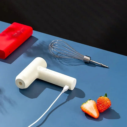portable Handheld Electric Egg Beater Mini Battery Powered Milk Frother Coffee Drink Mixer Milk Foamer Kitchen Tools