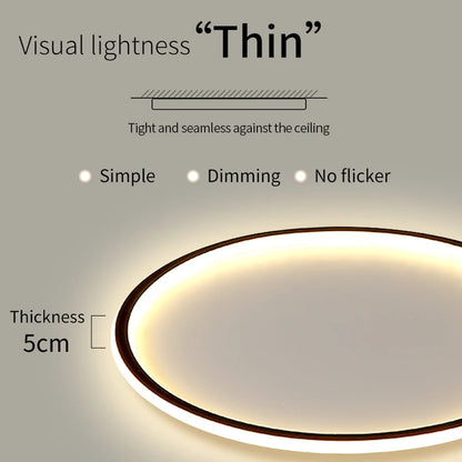 Ultrathin Minimalist LED Ceiling Light Nordic Circle Bedroom Lamp Home Decor Interior Living Room  Balcony Ceiling Pendant Lamp