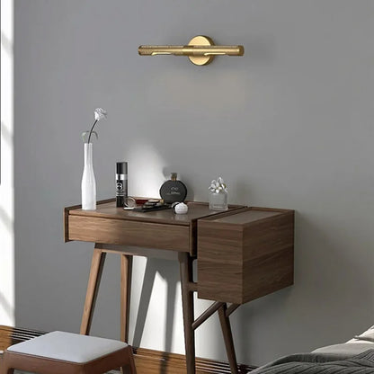 American Style All-copper Mirror Front Lamp Bedroom Room Mirror Cabinet Lamp Postmodern Bathroom Toilet Wash Basin Wall Lamp