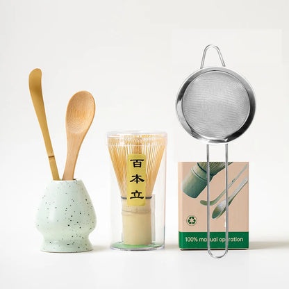 1/5PCS/set Japanese Matcha Set Safety Bamboo Buddha Tea Spoon Tea Set Indoor Tea Stirring Tools Accessories Kitchen Teaware Sets