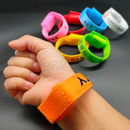 1pcs Plain Solid Color Nylon Light Up Wristband , Glow In Dark LED Bracelets for Running & Events & Festival