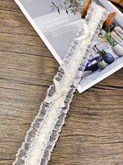 Bow Pleated Lace Handmade Diy Decoration Baby Clothes Skirt Hem Clothing Lace Accessories Curtains Home Decoration Accessories