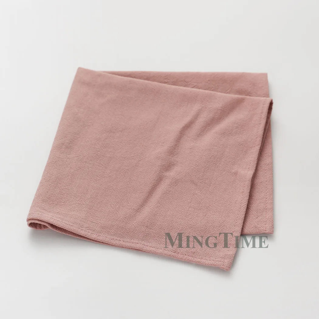 12pcs Napkins 40X40CM Plain Washed Cotton Tea Towel Dining Place Mats Wedding Party Christmas Linen Kitchen Cloths Table Decor
