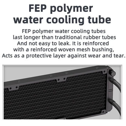 Teucer AF-240 Enfriador de agua de agua Enfriador de 240 mm RGB Ventilador de calor Líquido Radiador integrado LGA 2011/12XX/1700/115X/AM4/AM5 AMD