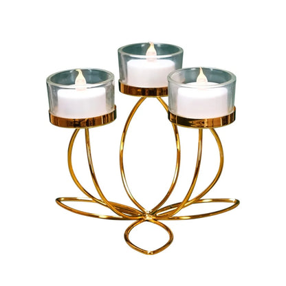 Metal Candlestick Holder Iron Candle Holders for Romantic Candlelight Dinner Props Table Decoration Retro Bedroom  Ornaments