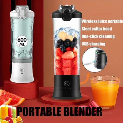 USB Household Rechargeable Electric Juicer 600ml Professional Portable Fruit Mixer Mini Mixer For Smoothie Smoothie Juice
