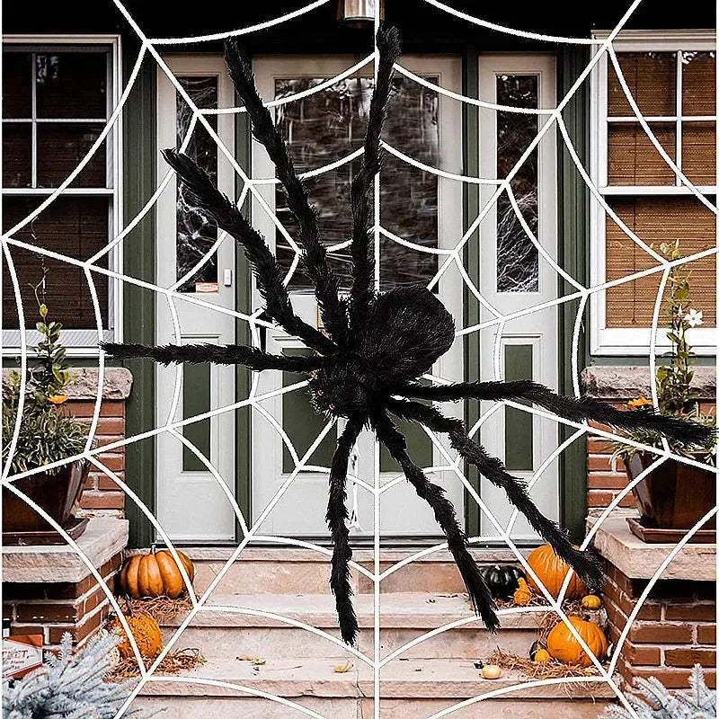 1/3pcs Giant Black Plush Spider Halloween Dekorationer Udendørs skræmmende store edderkopper Halloween Party Bar Haunted House Horror Props