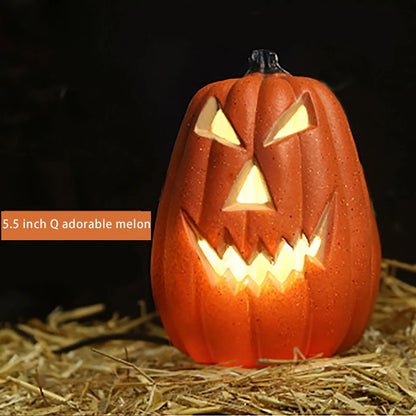 Halloween LED Pumpkin Lantern, Lampa Lampa Lampa Lantern Home Props Bar, Halloween Decor Led Lantern Scene Scene Dekoracja domu