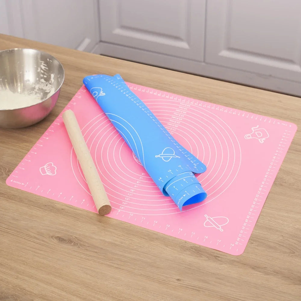 Silicone Baking Mat Pizza Dough Maker Pastry Kitchen Gadgets Cooking Tools Utensils Bakeware Kneading Accessories Lot /45*60cm