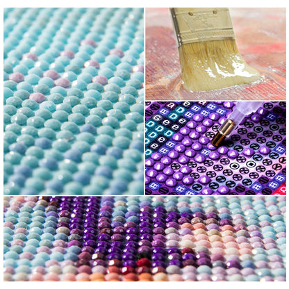 5d fai -da -te dipinto diamantato fiore di tulipano a mosaico rotondo a mosaico a mosaico a mosaico kit di punto croce decorazione per casa hobby regali