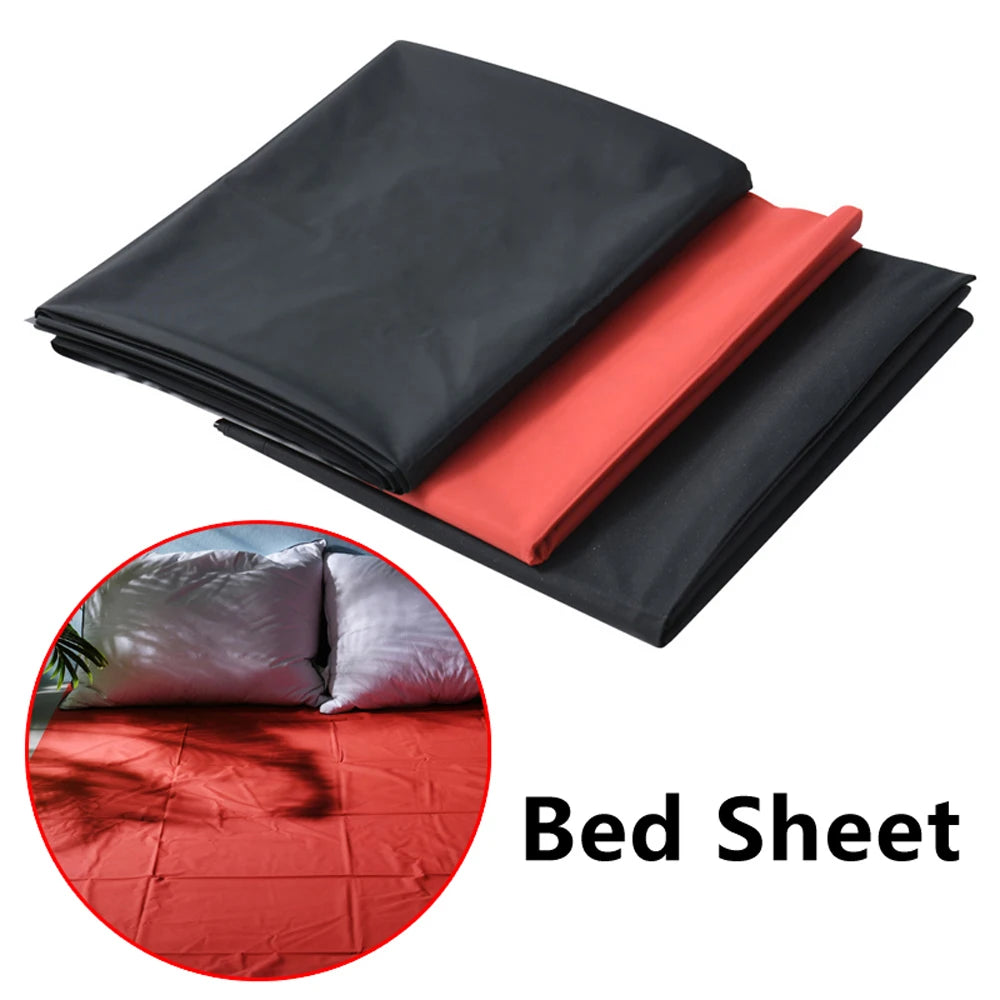 100% Waterproof PVC Adult Bedsheets Bed Cover Couple Game Flat Sheet Oil/SPA Coverlet Double Single Queen Size Coverlid 3Color