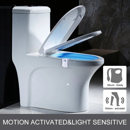 ZK30 Smart PIR Motion Sensor Toiletstoel Nachtlicht 8/16 kleuren Waterdicht achtergrondverlichting voor toiletpom LED -lamp WC Toiletlicht