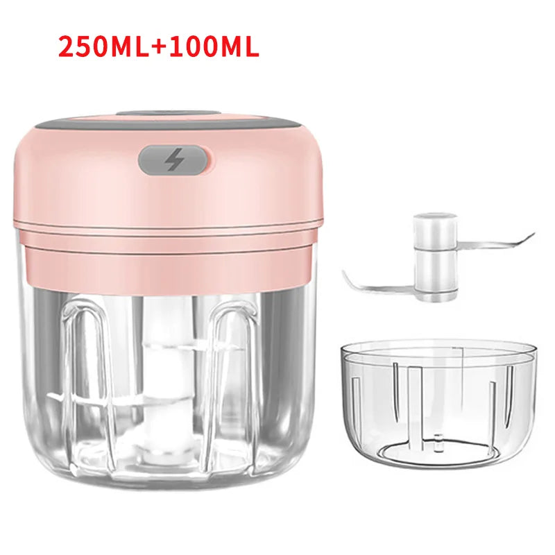 HiPiCok Vleesmolen Elektrische Knoflookbreker Voedsel Chopper Mini Knoflookpers Groente Chopper Stamper Machine USB Keuken Gadgets