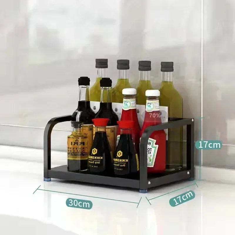 Knife Stand Door Organizer Spices Spice Racks Rack Jars Cutting Seasoning Drain Kitchen 2/3layers Condiments Storage Rack Board