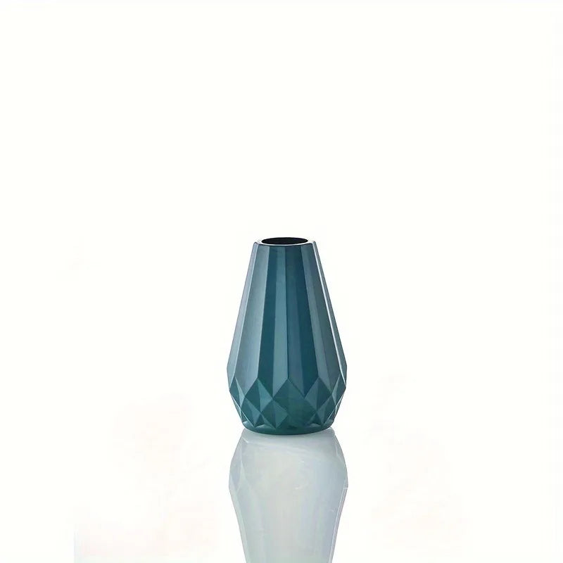 1pc Geometrical Plastic Flower Vase For Room Decor And Home Plastic, Round, Decorative Container for Decoration