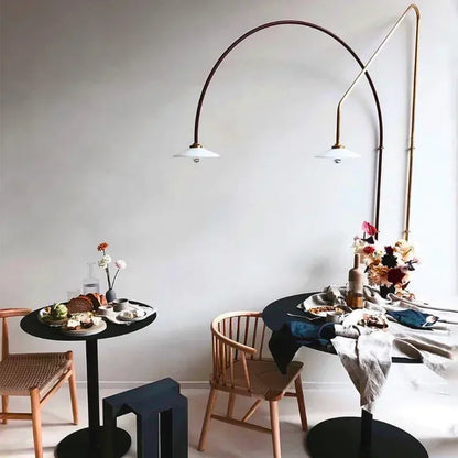 Nordic Designer Simple Industrial Wall Lamp Long Pole Rotating Wall-mounted Restaurant Hotel Living Room Art Home Decoration LED