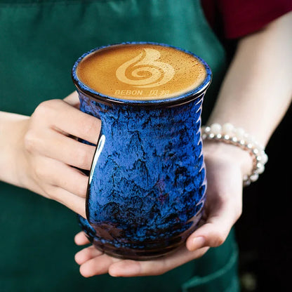 500ml Creative Ceramic Coffee Cup, Kiln Changed Pottery, Cute Tea Cups, Kung Fu Teacup, Wholesale