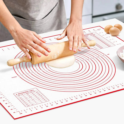 Large Kneading Dough Mat Silicone Table Mats Pad Sheet Baking Mat Pizza Cake Dough Maker NonStick Pastry Rolling Pad Bakeware