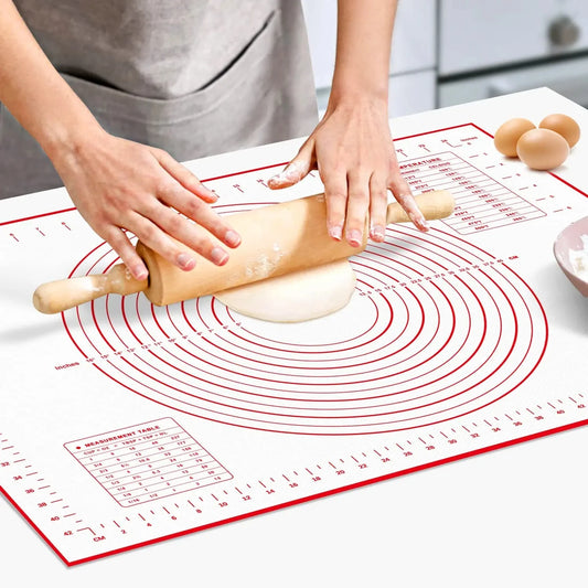Large Kneading Dough Mat Silicone Table Mats Pad Sheet Baking Mat Pizza Cake Dough Maker NonStick Pastry Rolling Pad Bakeware
