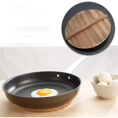 30-36cm China Traditional Wooden Drop Lid  Wok Cover Large Carbonized Wood Cover Jar Cookware Parts Kitchen Utensil