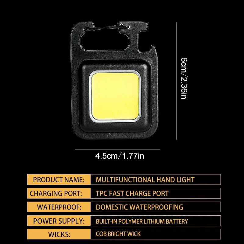 Super Bright Mini Mini Cob для зарядки фонарика для зарядки для зарядки