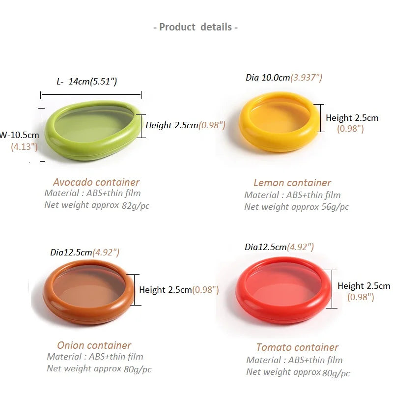 صندوق حفظ الطعام القابل لإعادة الاستخدام، نصف قطع الفاكهة المنعشة، حاوية تخزين الفيلم القابلة للسحب، غطاء عازل لحفظ الفاكهة، أدوات المطبخ