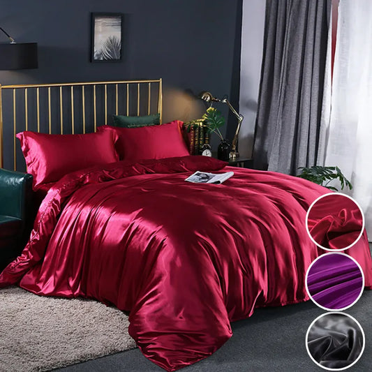 Bedingendddding Duvet Cover set mëll silky texturéiert Tréiger Cover mat Eckbunnen an Zipper Zoumaache, envelopesch Pollowcase