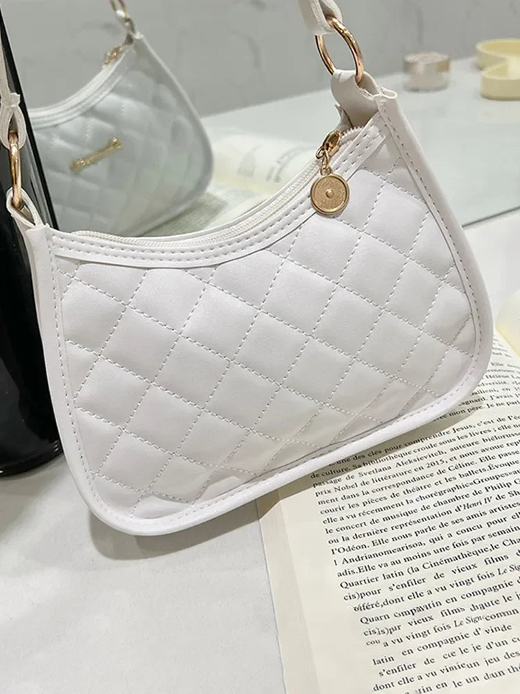 2022 Embroidery Underarm Bag New Fashion Hundred Trend PVC Shoulder Bag for Women