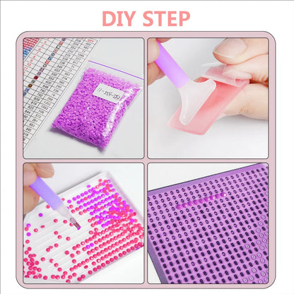 Disney DIY Diamond Mosaic Stitch Πλήρης τετράγωνο στρογγυλό διαμάντι ζωγραφική καιβώνα λουλούδι νέο 2024 δημιουργικά χόμπι τέχνη τοίχου