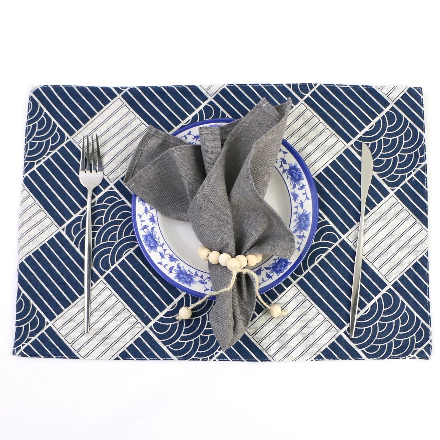 Set of 10 Pack Cocktail Napkins 40 X 40cm Cotton Blend Heavy Fabric Durable Linen Towel for Home Kitchen Wedding Decoration