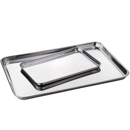 Rectangle Steamed Sausage Noodles Storage Trays Stainless Steel Fruit Dish Restaurant Hotel Kitchen Pastry Food Baking Plates