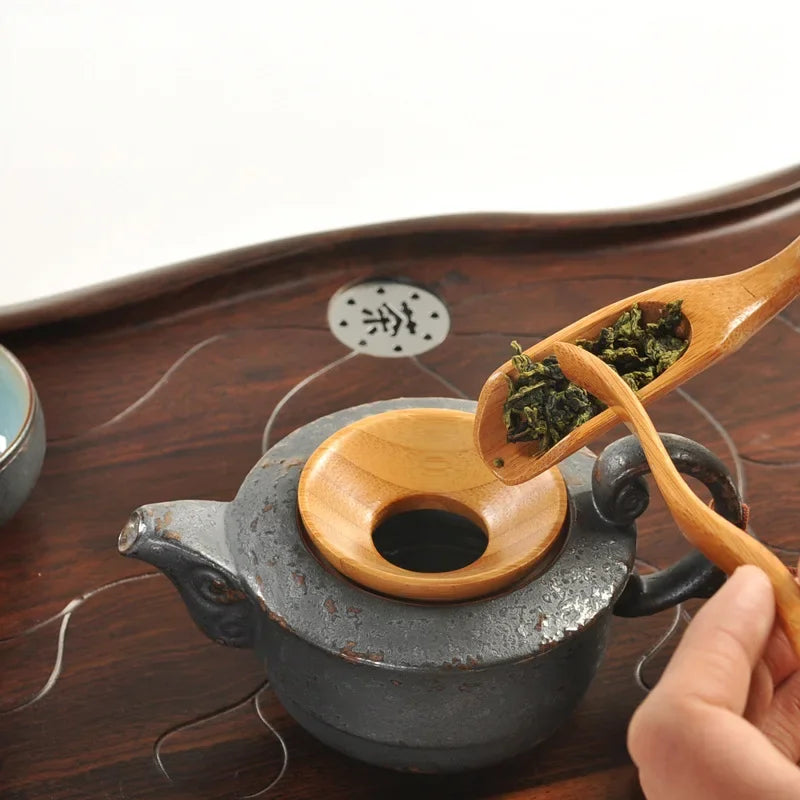 5 ПК/Установка Congfu Tea Ceremony Atensils SET BAMBOO TEASPOONS TEA IGED PILEZER CLIPS FITH