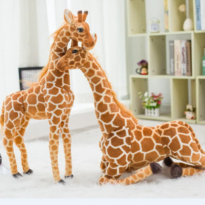 NIEUW 1PC Giant -maat Giraffe pluche speelgoed Schattig knuffeldier Soft Giraffe Doll Birthday Cadeau Kids speelgoed