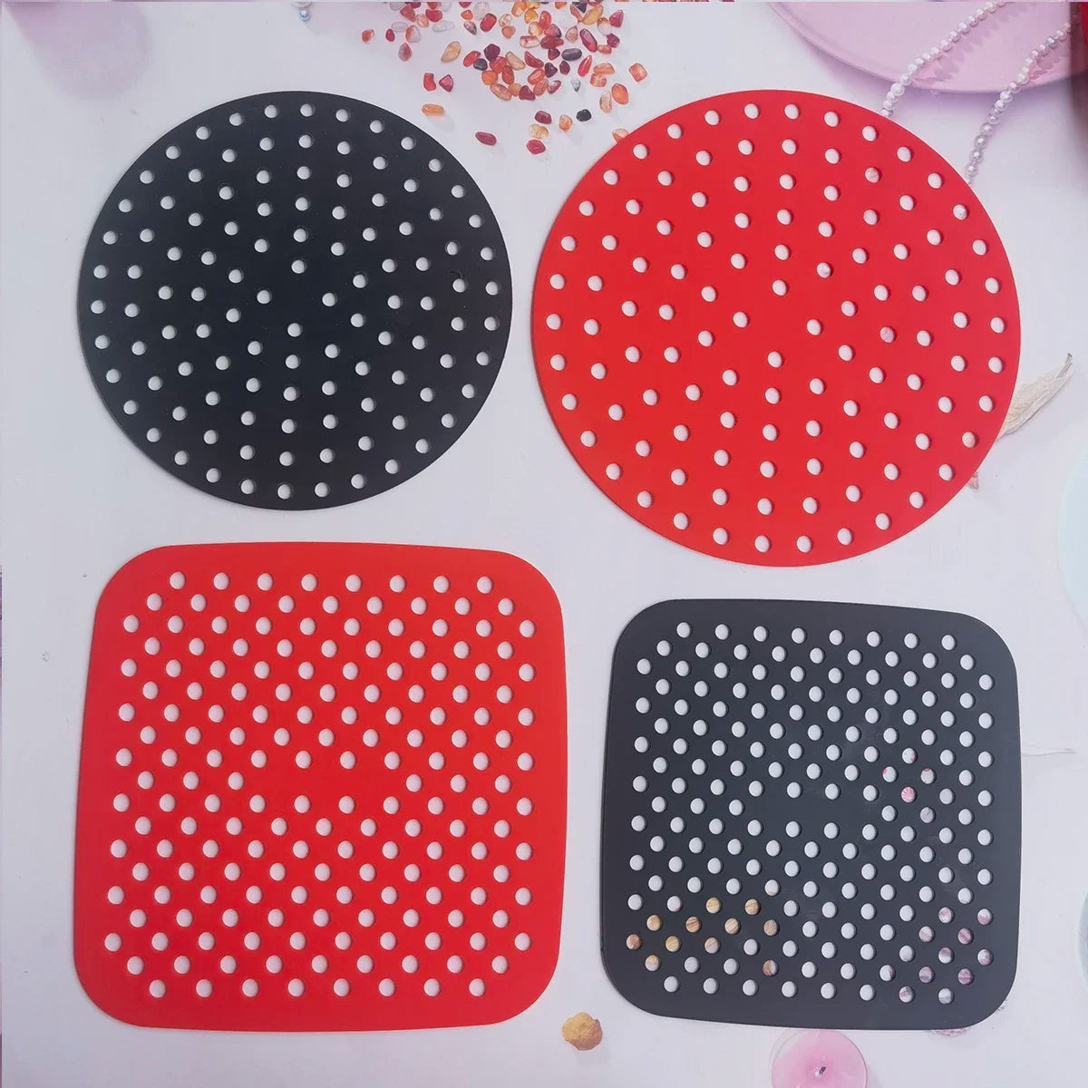 Køkken tilbehør Air Fryer tilbehør Fys til tilbud Kitchen Cake Baking Mat Non-Stick Silicone Pad Wasterbry Cookware Dining