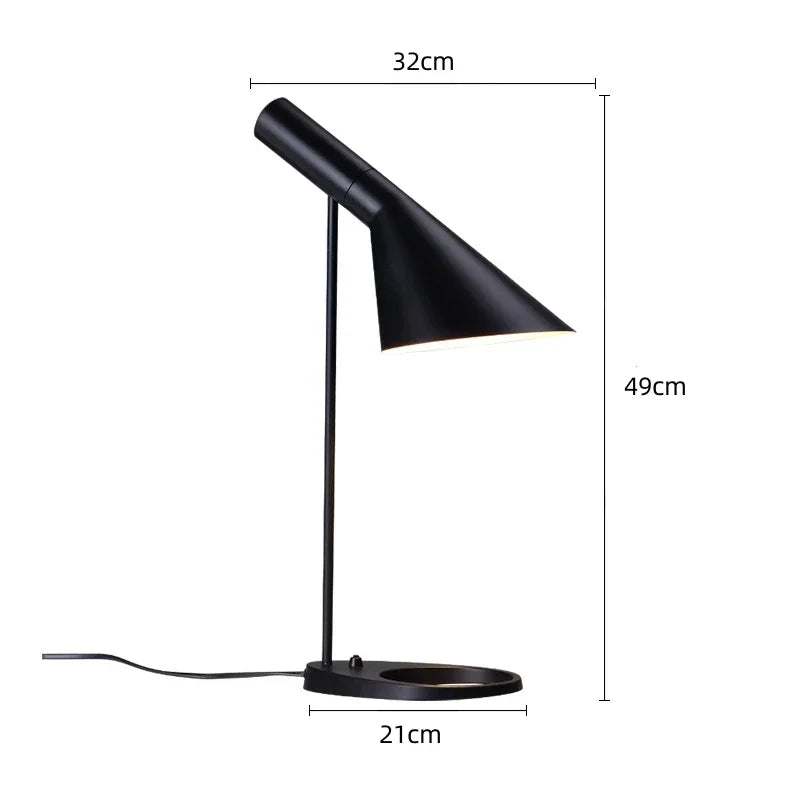 Nordic Designer Home Bedroom Living Room Desk Lamp Study Desk Lamp Adjustable Industrial Style Minimalist AJ LED Floor Lamp